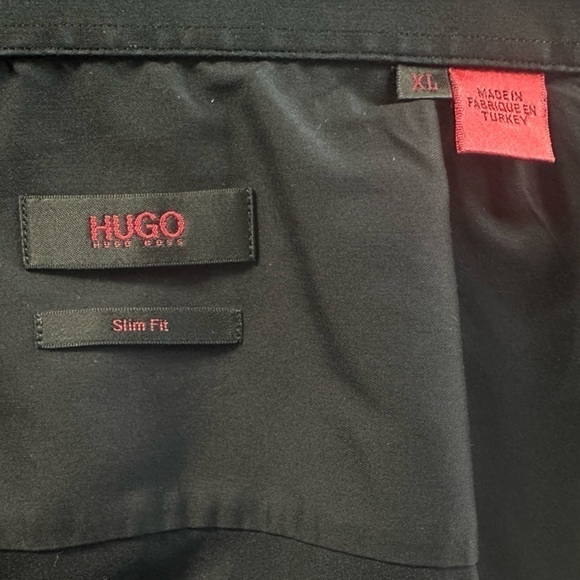 HUGO BOSS Button Front Long Sleeve Slim Fit Men’s Cotton Dress Shirt - Picture 6 of 6